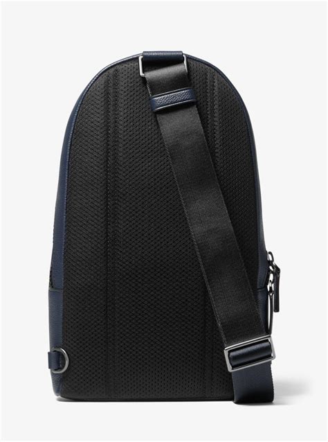 michael kors henry leather slingpack|cooper pebbled leather sling pack.